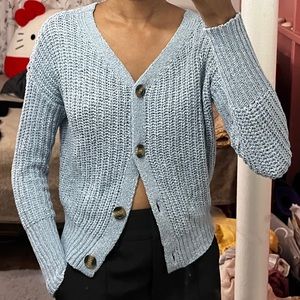 Blue cardigan sweater Xs